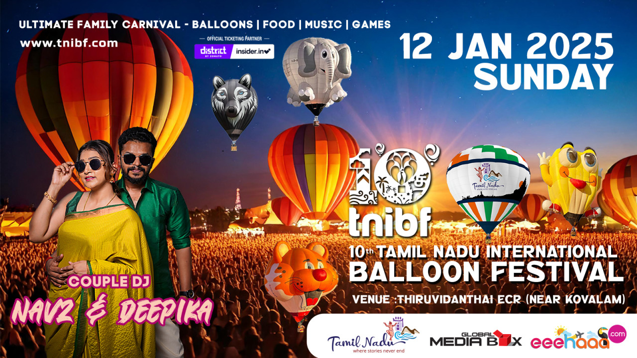 10th Tamil Nadu International Balloon Festival - Chennai(12Jan2025)