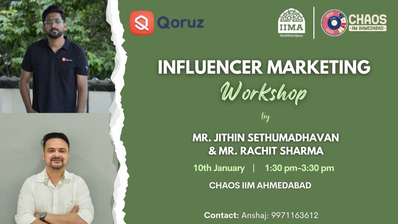 Influencer Marketing Workshop- CHAOS IIMA