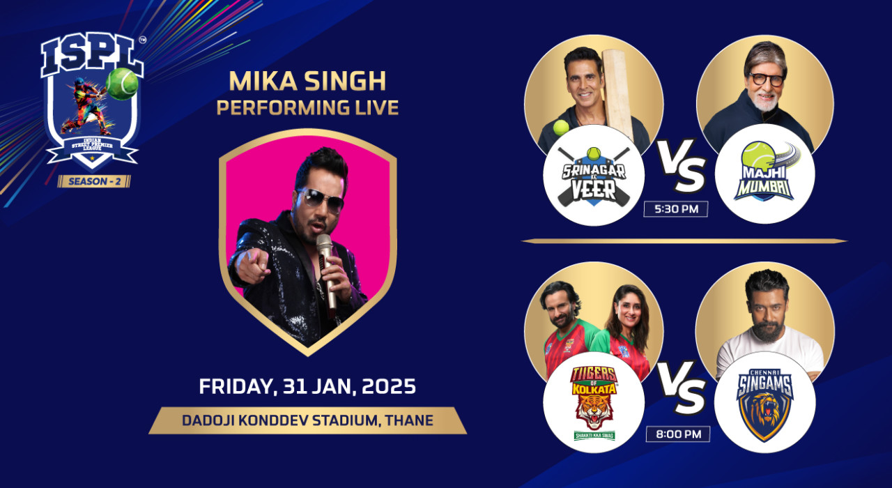 ISPL 2025: Srinagar Ke Veer vs Majhi Mumbai & Tiigers Of Kolkata vs Chennai Singams