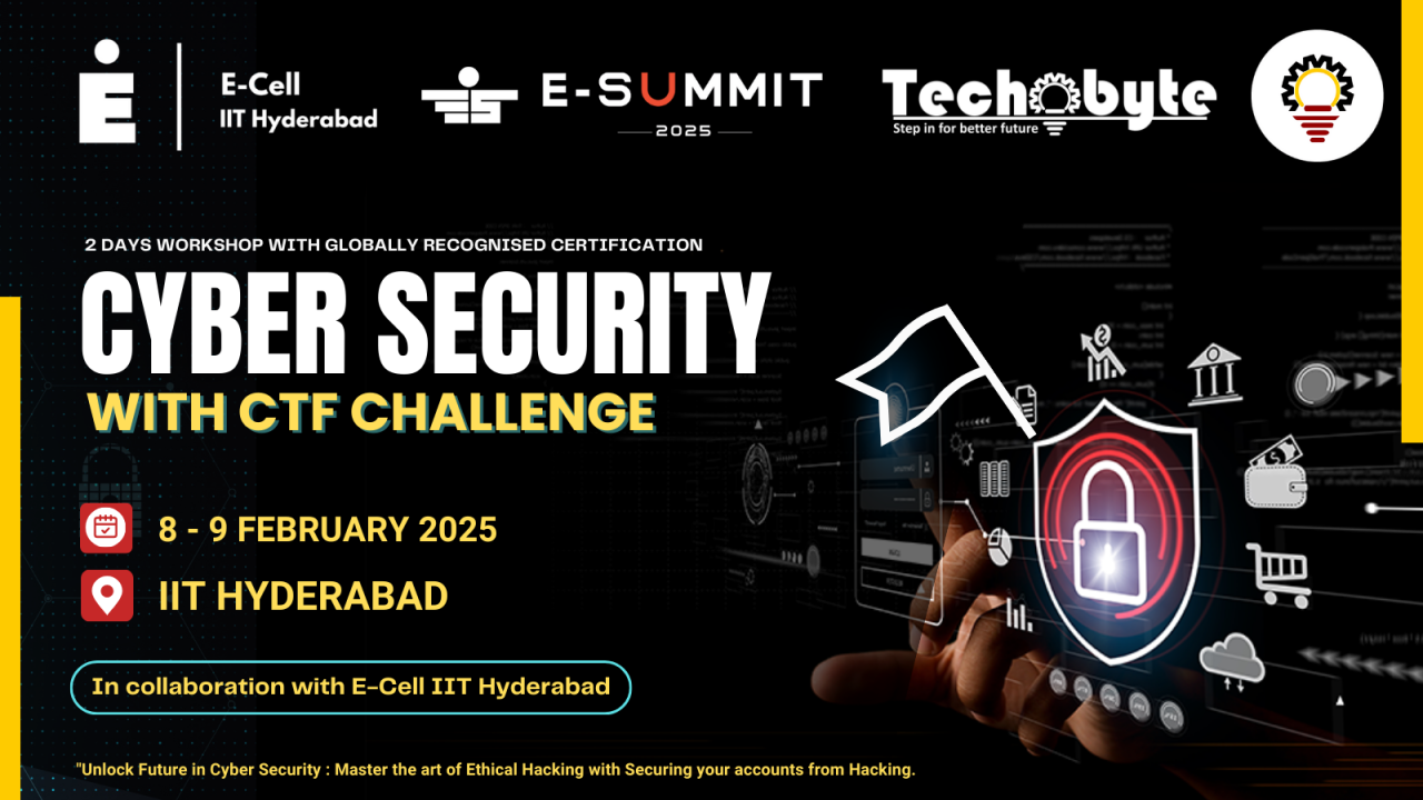 CYBER SECURITY WITH CTF CHALLENGE | 2 DAYS WORKSHOP | AT IIT HYDERABAD