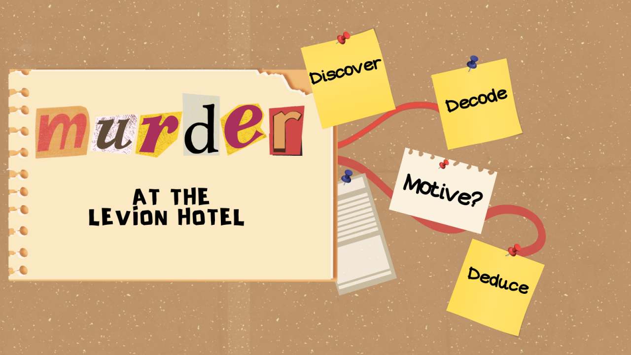 Solve a Murder Mystery - Murder at the Levion Hotel