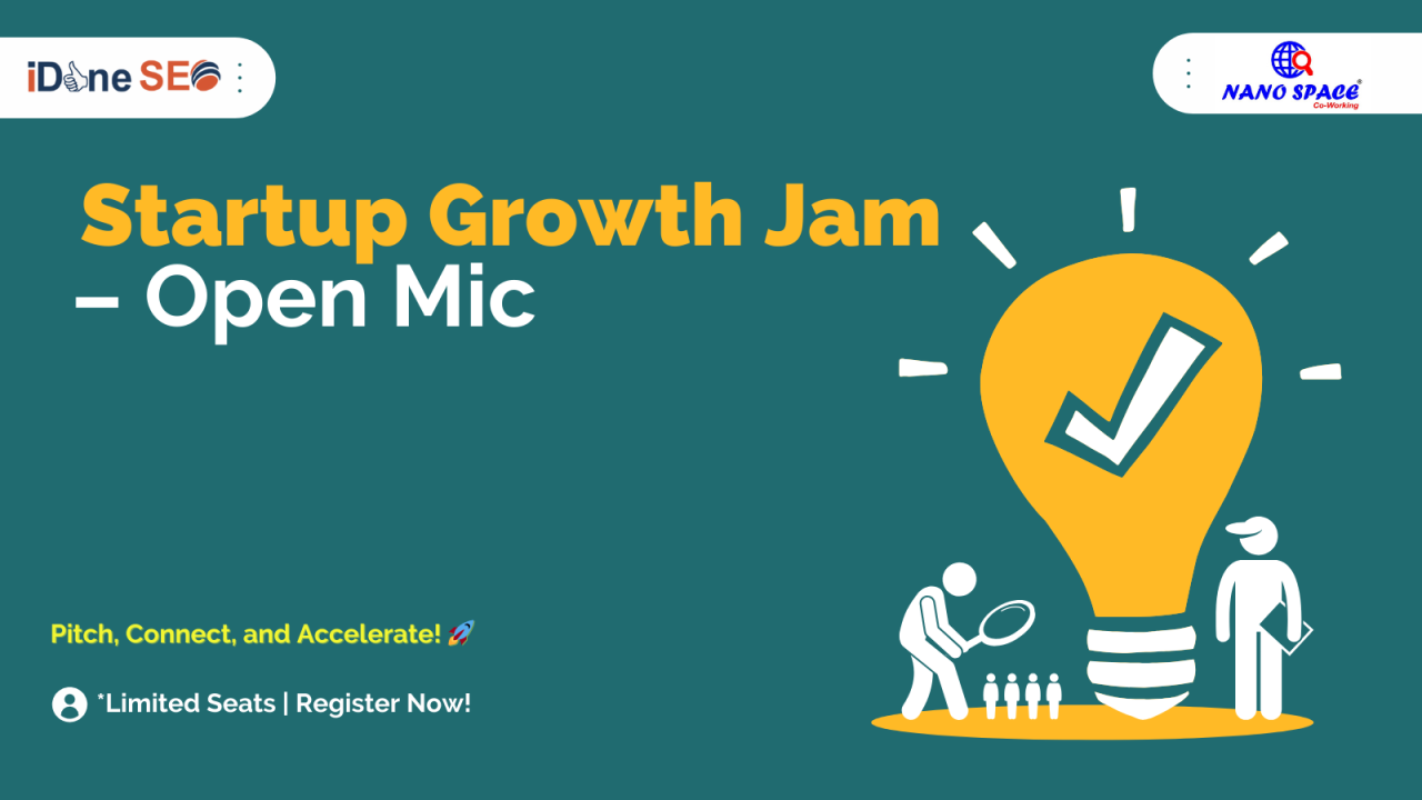 Startup Growth Jam – Open Mic