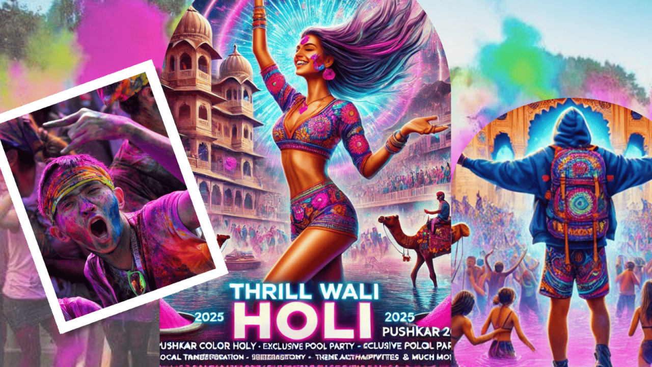 Thrill Wali Holi Pushkar 2025 - Best Pushkar Holi Party  | Holi 2025