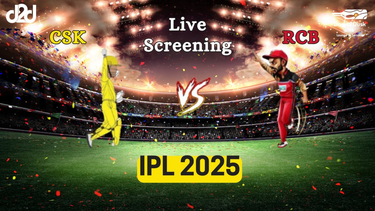 Screening of Chennai Super Kings vs Royal Challengers Bengaluru