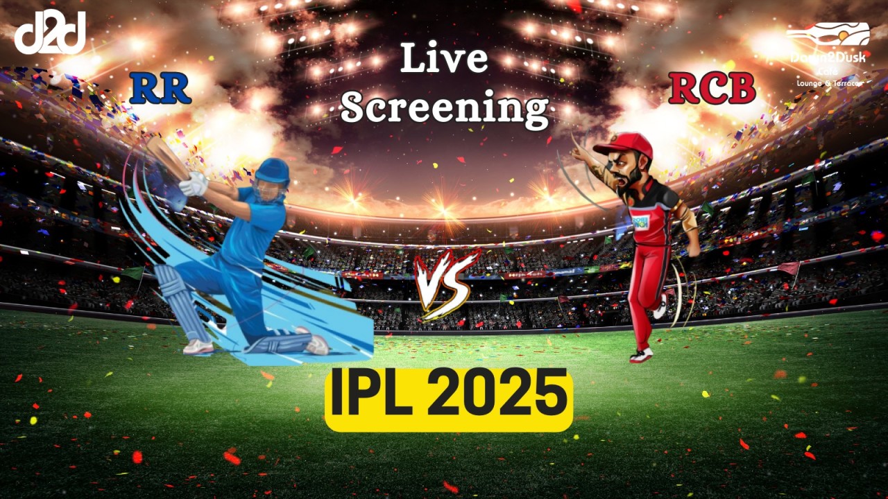 Screening of Rajasthan Royals vs Royal Challengers Bengaluru