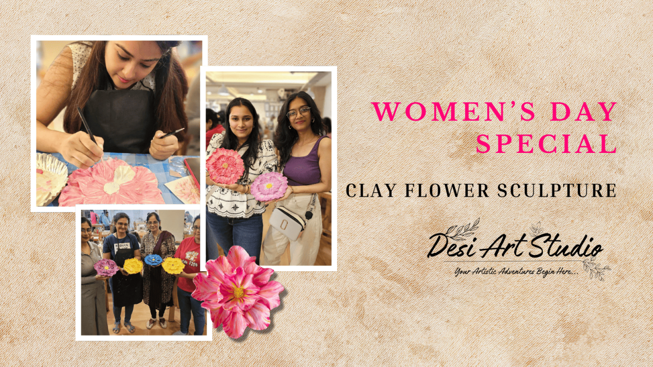 Clay Flower Sculpture Art Workshop