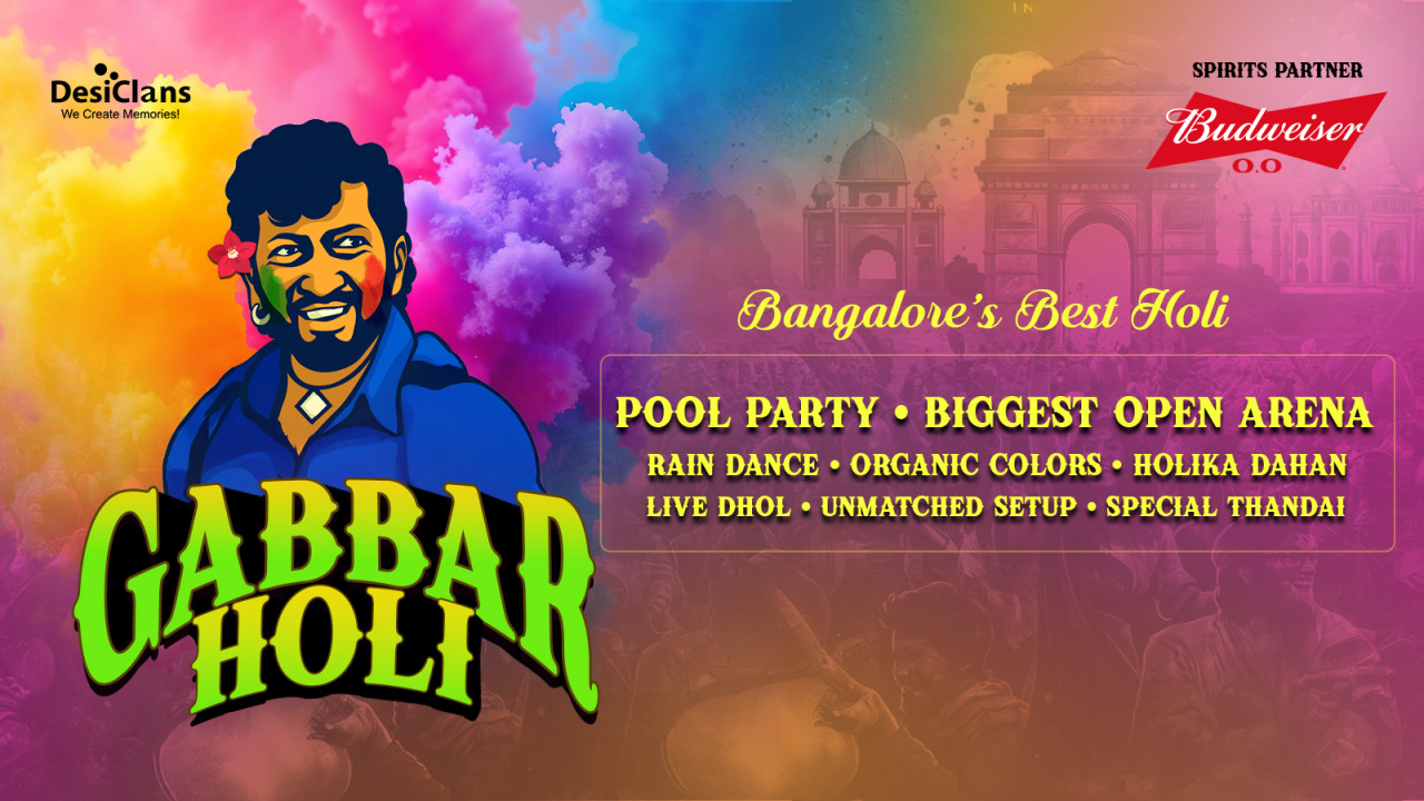 Gabbar Holi - Bangalore's Best Holi Festival | Holi 2025