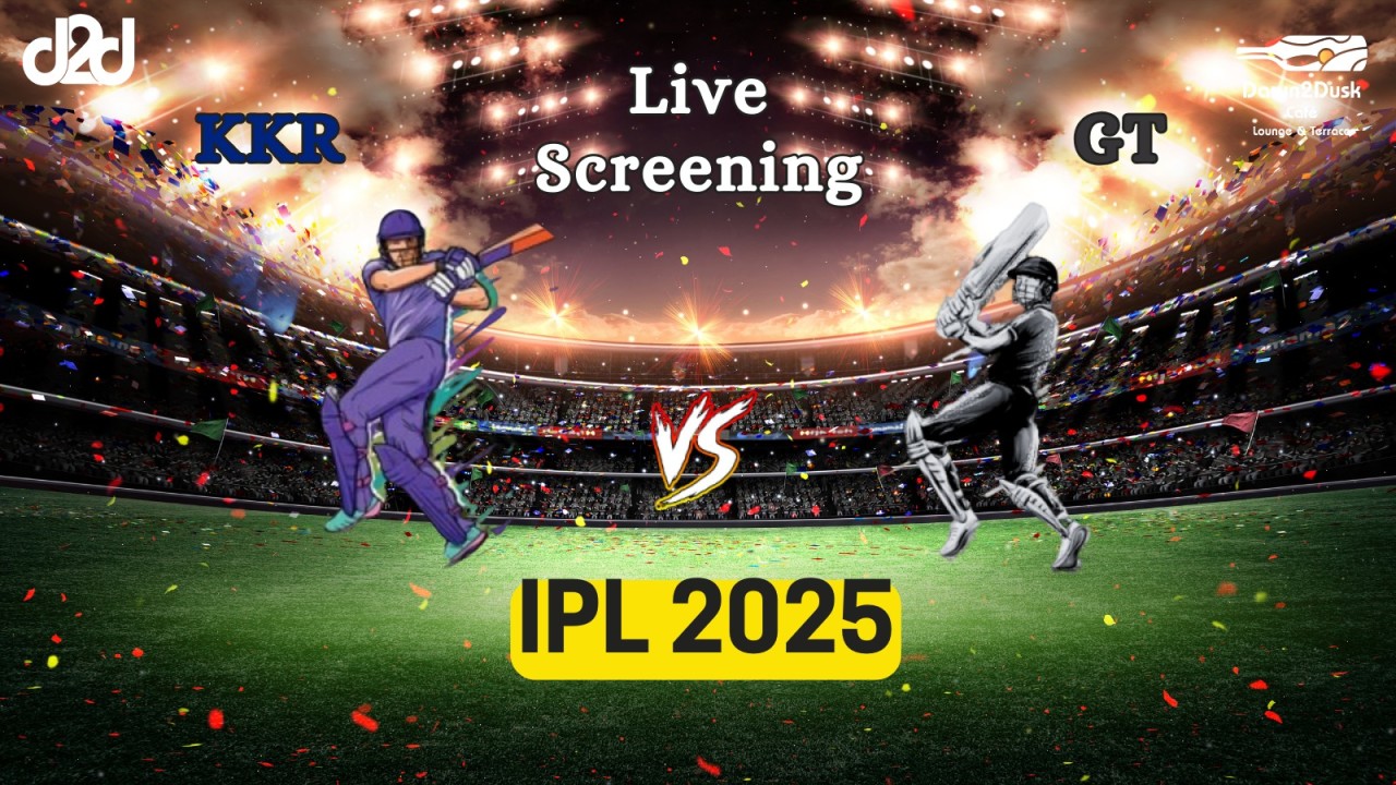 Screening of Kolkata Knight Riders vs Gujarat Titans