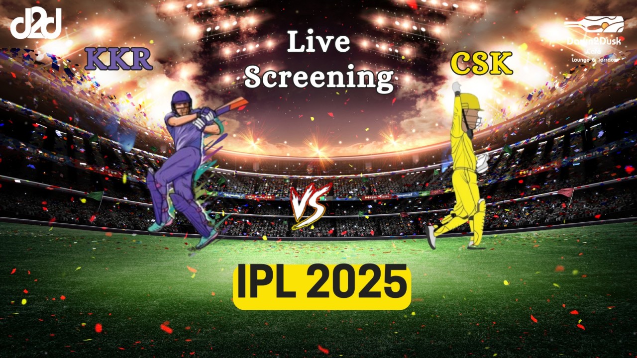 Screening of Kolkata Knight Riders vs Chennai Super Kings
