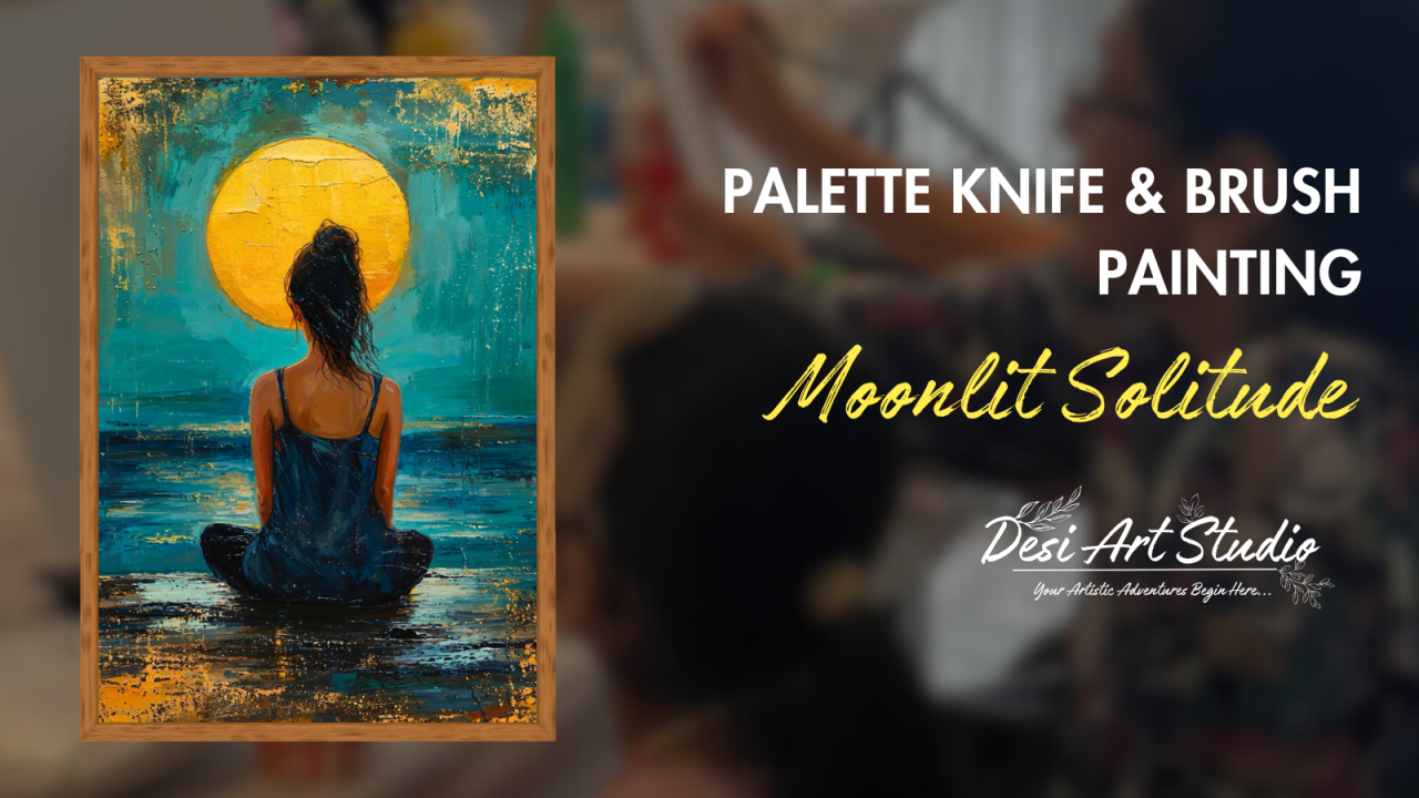 Palette Knife & Brush Painting by Desi Art Studio