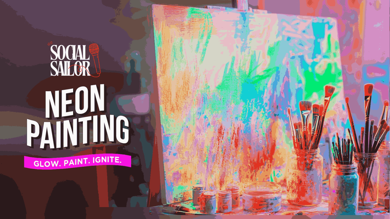 Neon Painting Art Date