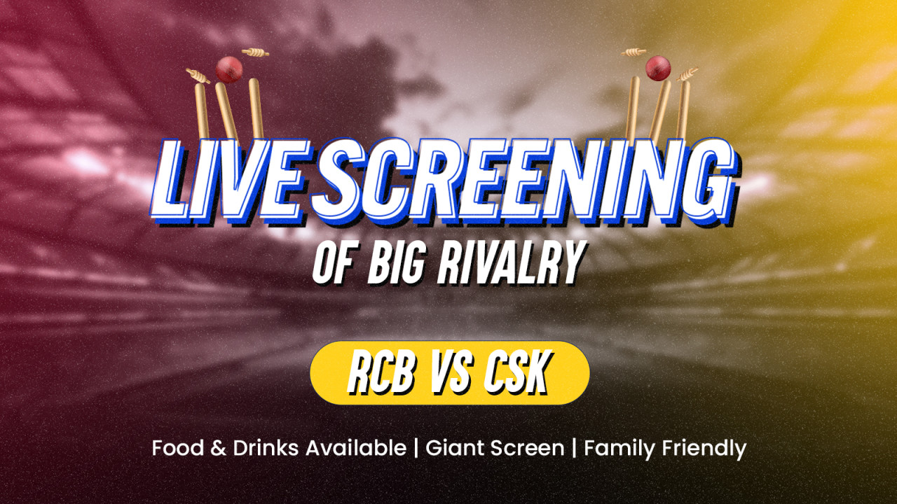Screening of RCB vs CSK at Poolside