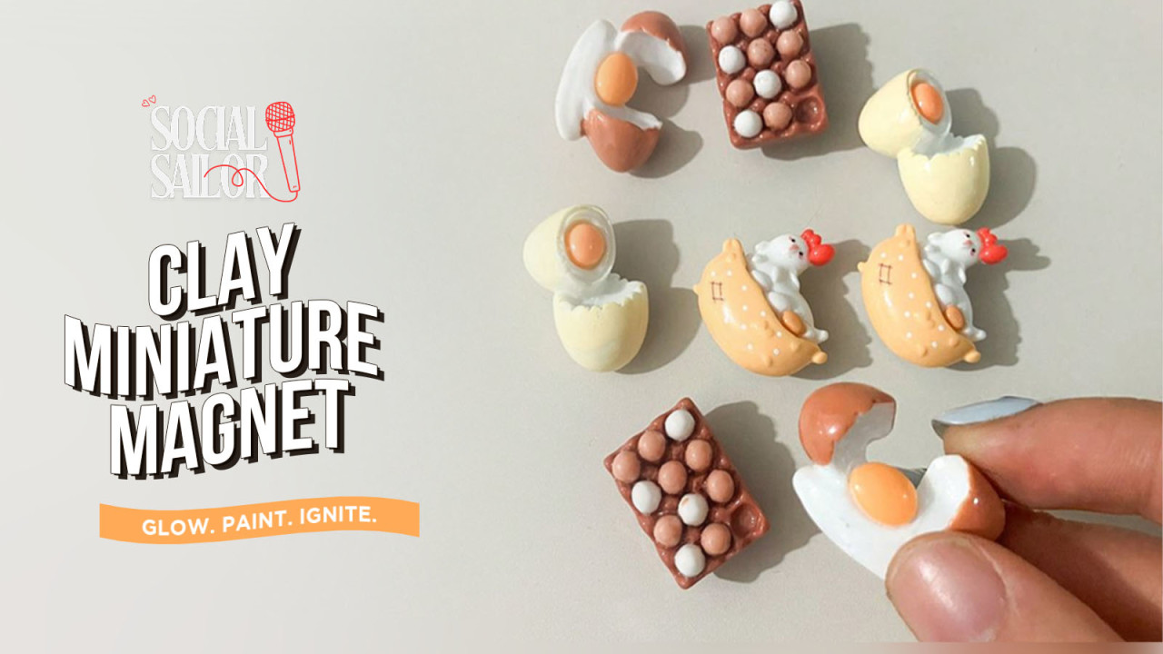 Clay Miniature Magnet Date