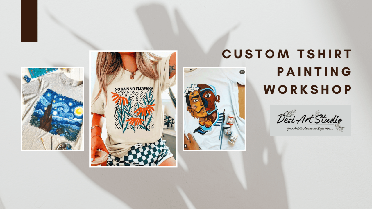 Custom T-shirt Painting Workshop by Desi Art Studio