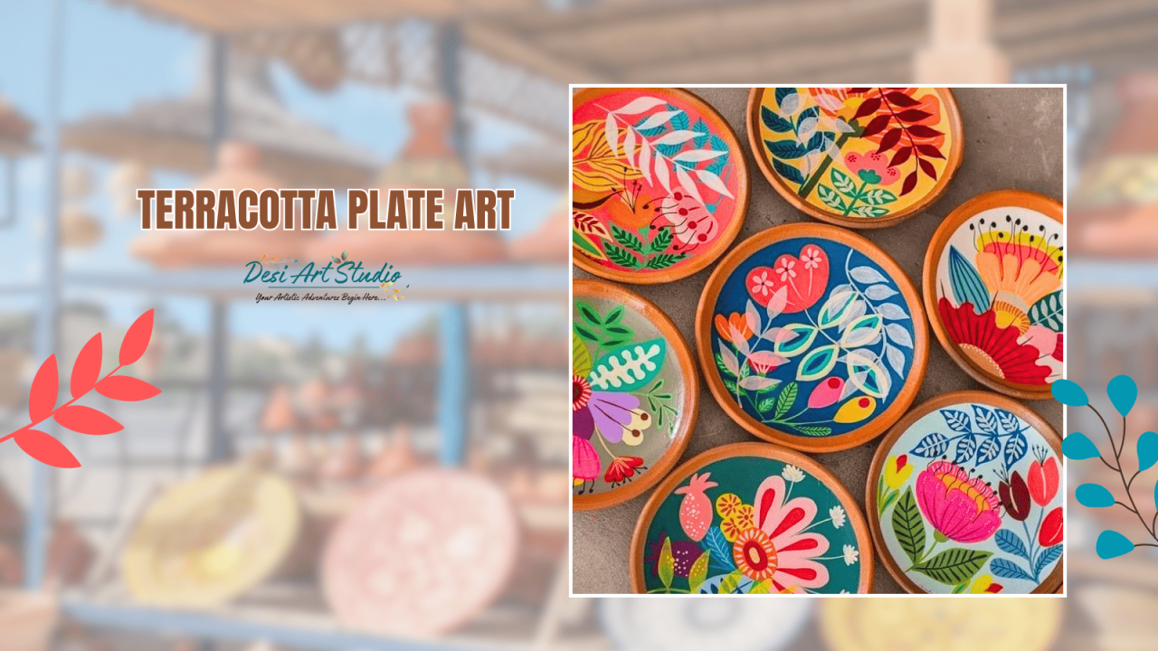 Terracotta Plate Art by Desi Art Studio