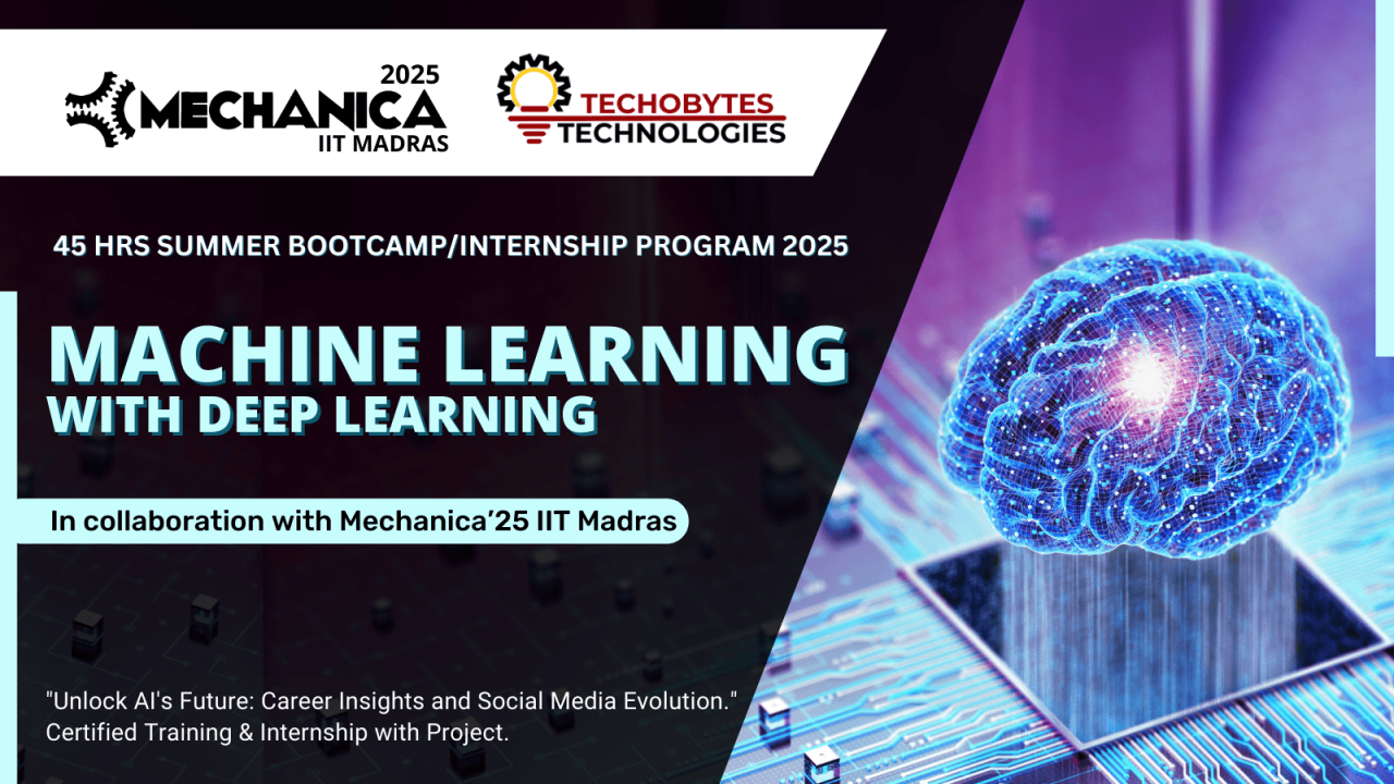Machine Learning a 45 Hours Bootcamp/Internship Program'25