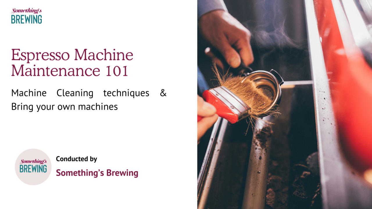 Espresso Machine Maintenance 101 with Something's Brewing