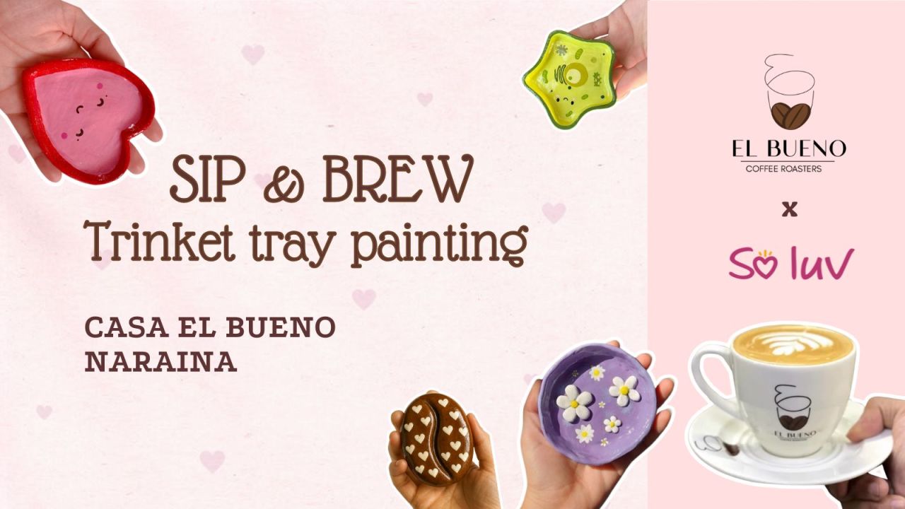 Sip & Brew - Trinket Tray Painting