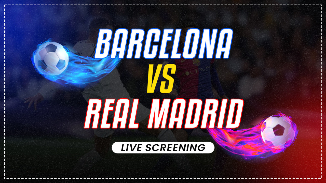 Screening of Barcelona vs Real Madrid at Niro
