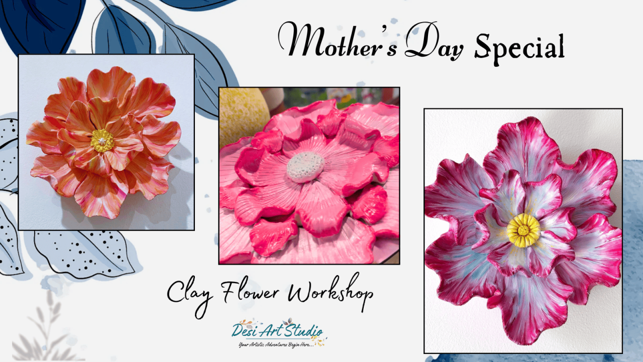 Clay Flower Workshop - Desi Art Studio