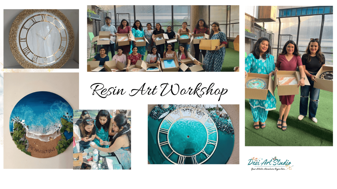 Resin Art Workshop - Desi Art Studio