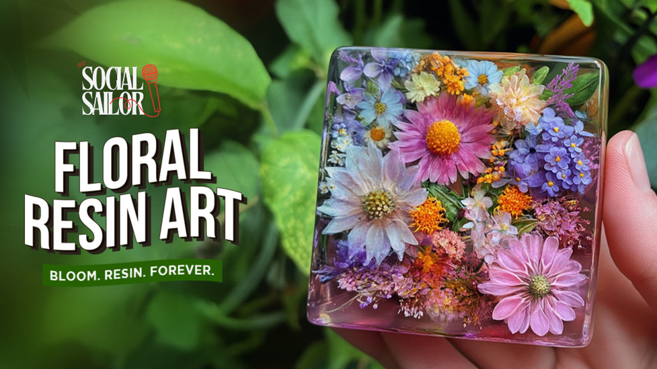 Floral Resin Art Date for Couples and Friends