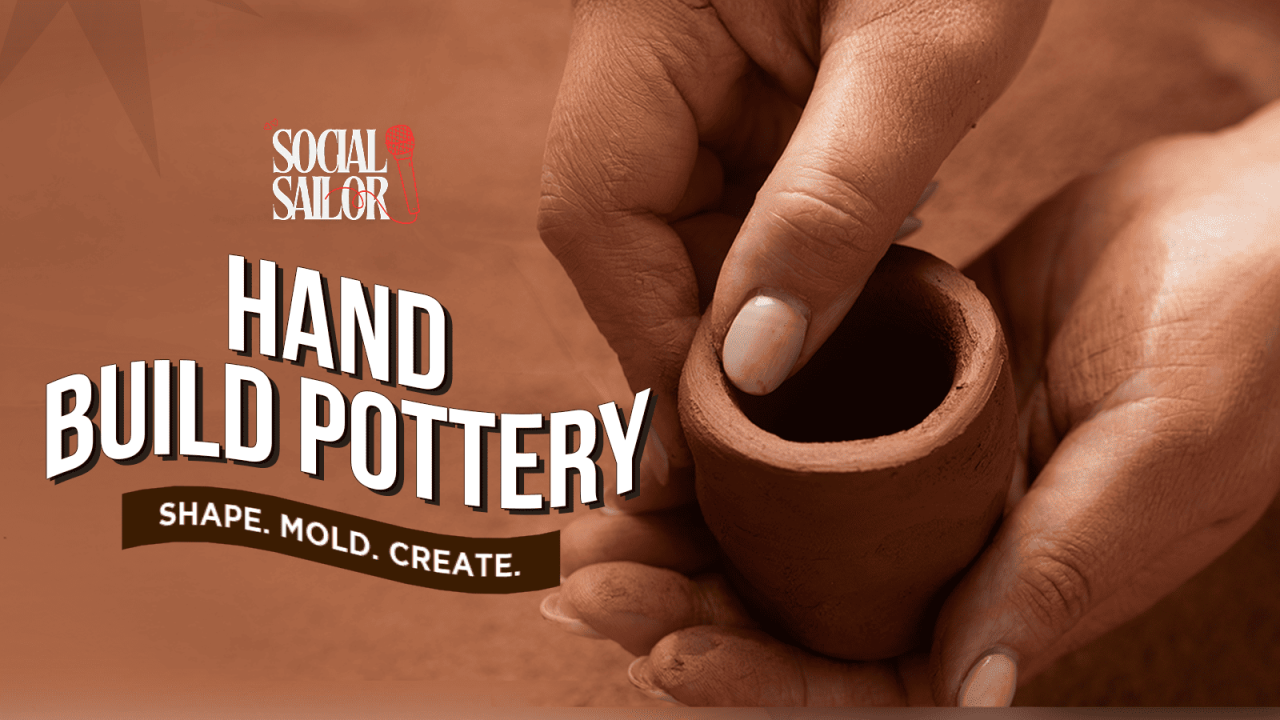 Hand Build Pottery Date for Couples and Friends