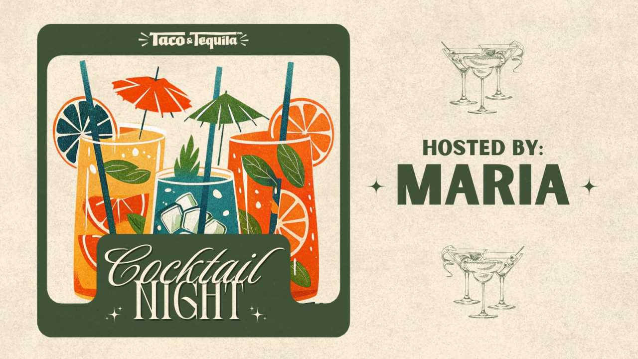 The T&T Cocktail Night | Hosted by Maria