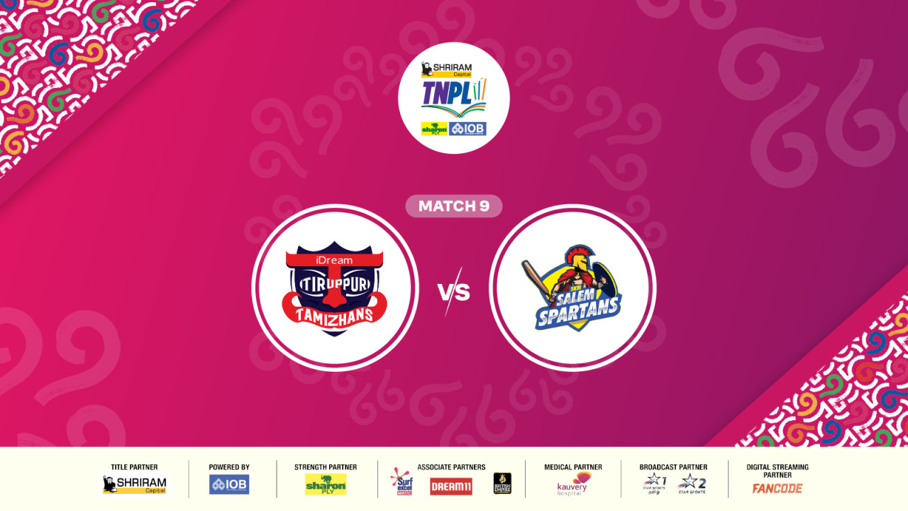 Shriram Capital TNPL 2025 - iDream Tiruppur Tamizhans vs SKM Salem Spartans