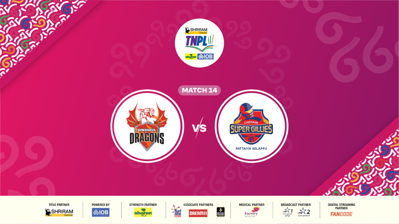 Shriram Capital TNPL 2025 - Dindigul Dragons vs Chepauk Super Gillies