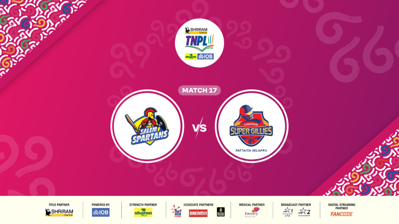 Shriram Capital TNPL 2025 - SKM Salem Spartans vs Chepauk Super Gillies