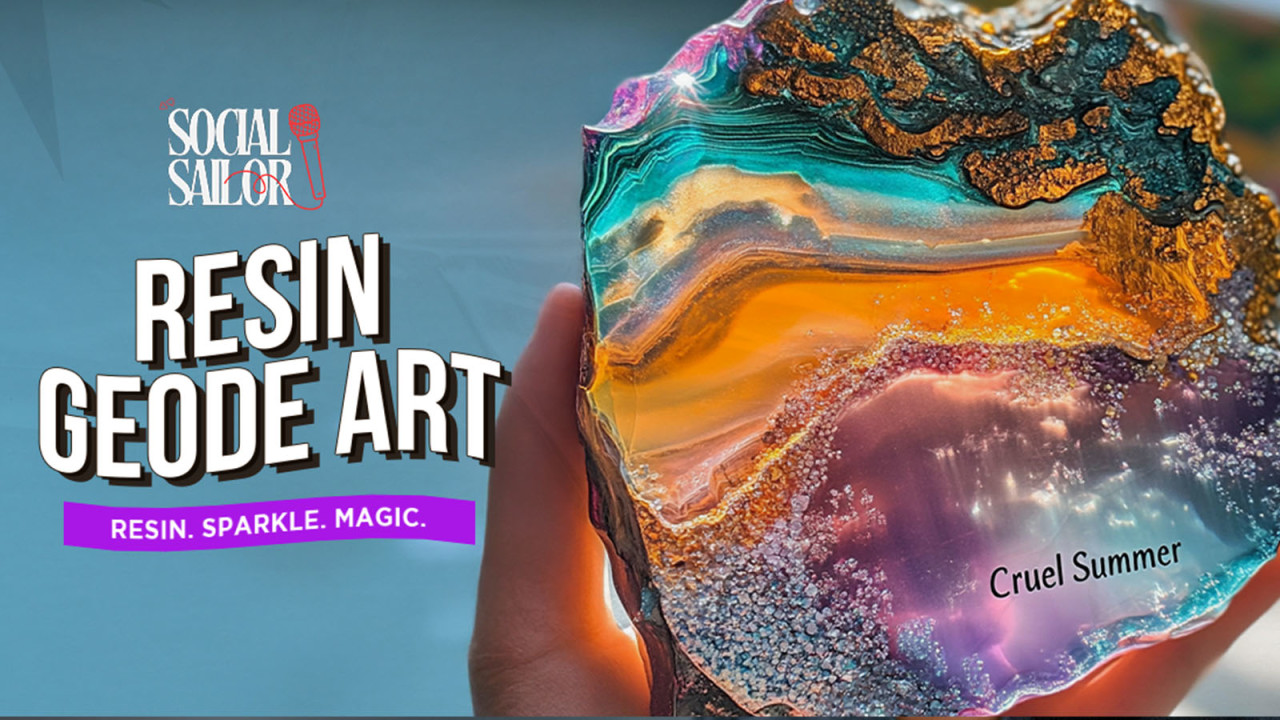 Resin Geode Art Date