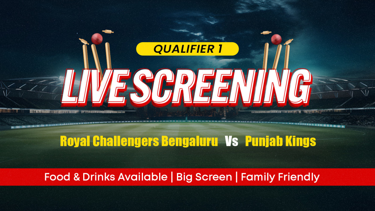 Screening of Royal Challengers Bengaluru vs Punjab Kings Qualifier 1 with Commentary