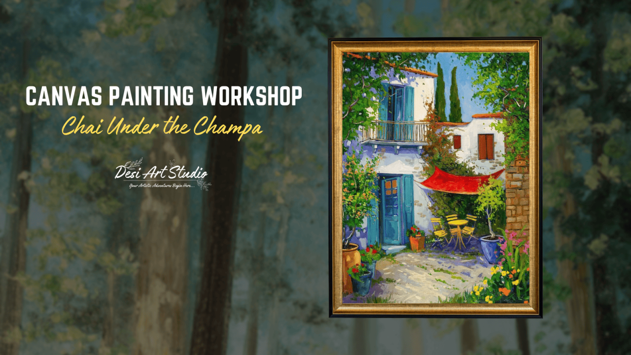 Canvas Painting Workshop - Desi Art Studio