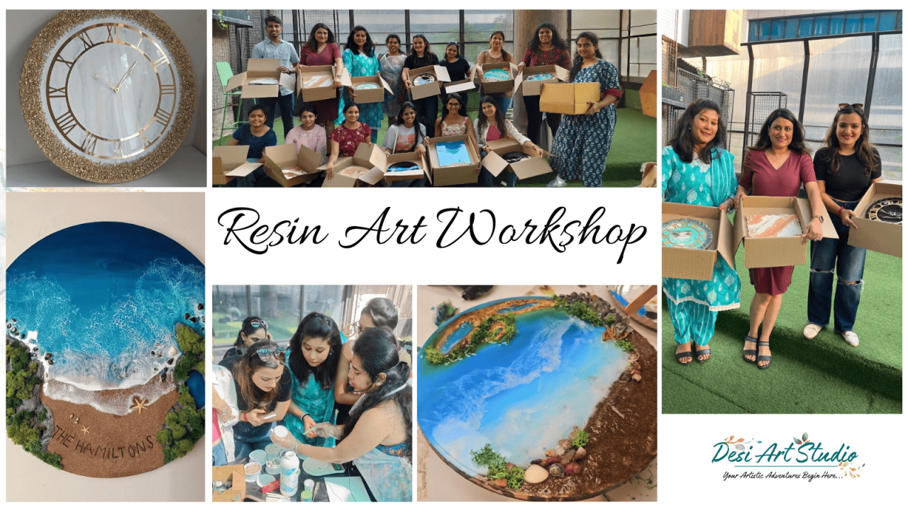 Resin Art Workshop - Desi Art Studio