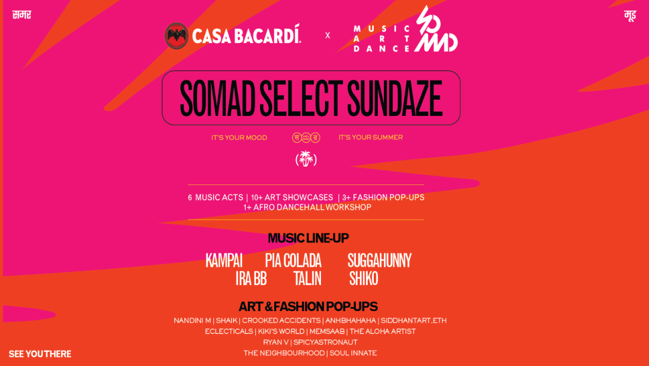 Casa Bacardí x SoMAD Select Sundaze
