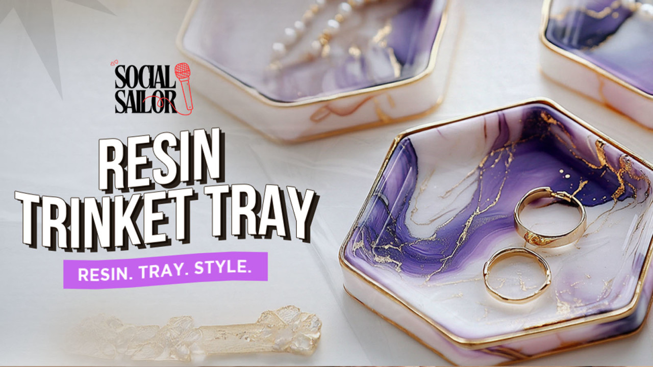 Resin Trinket Tray Date - For Couples and Friends
