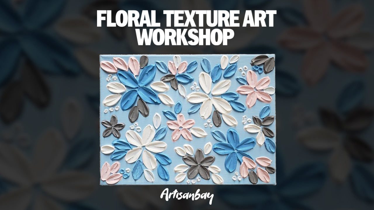 Floral Texture Art Workshop at Papaya
