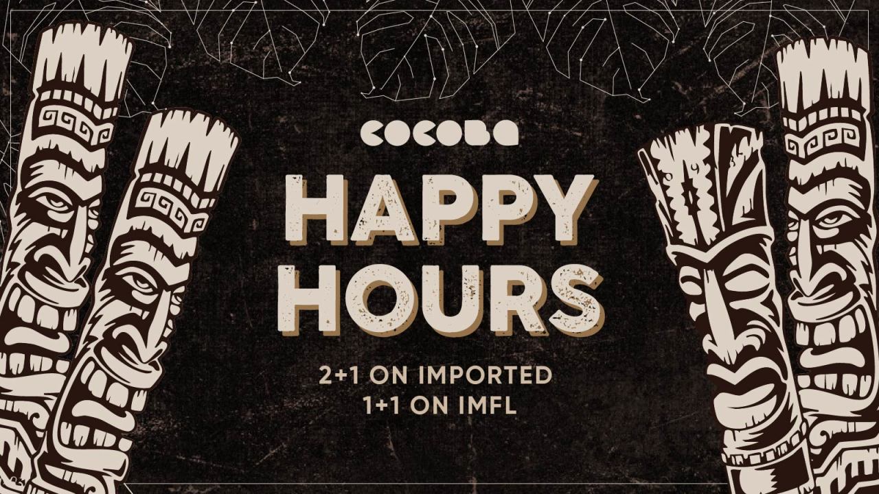 Cocoba Happy Hours – Every Single Day!