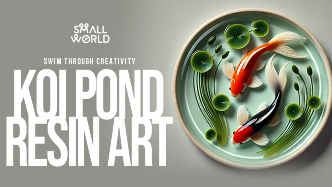 Koi Pond Resin Art