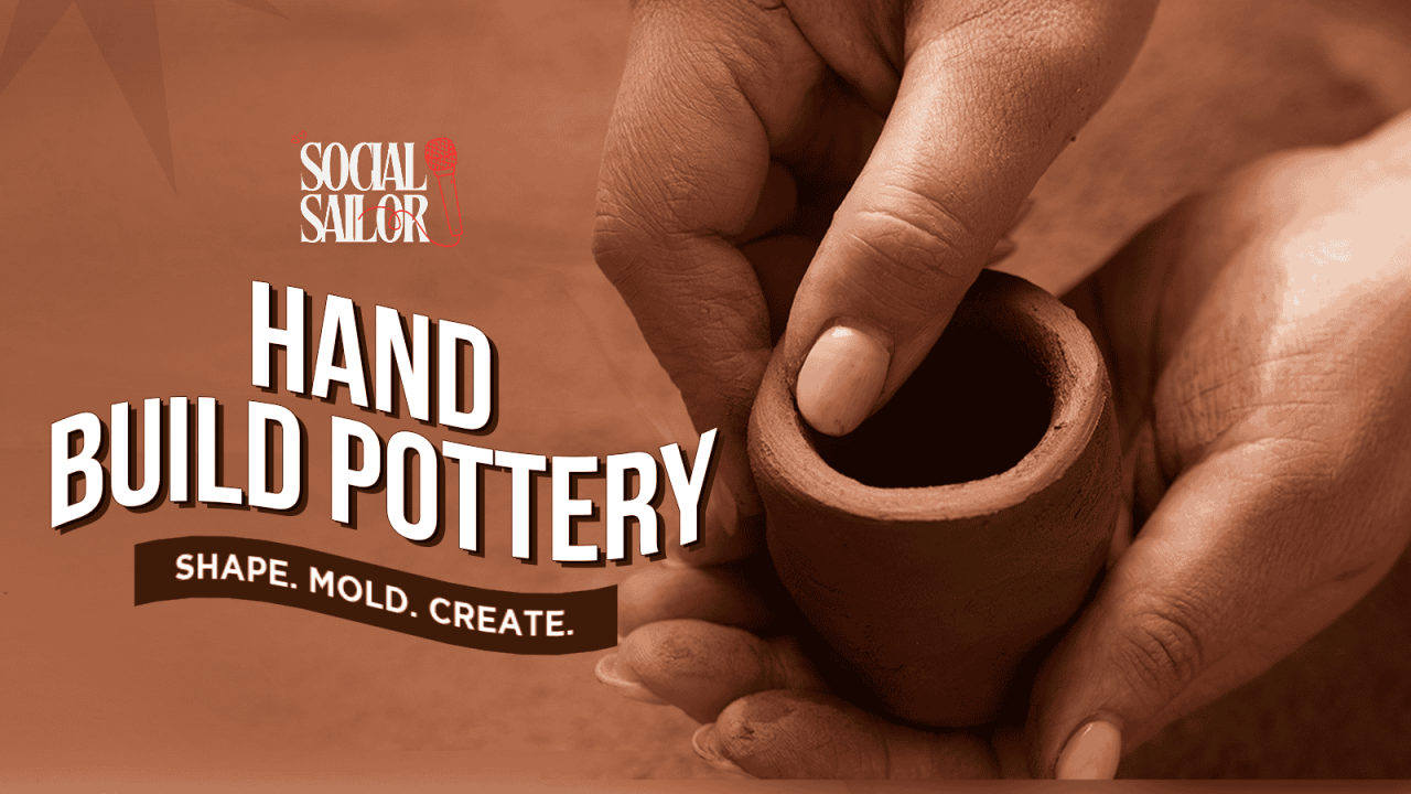 Hand Build Pottery Date - For Couples & Friends