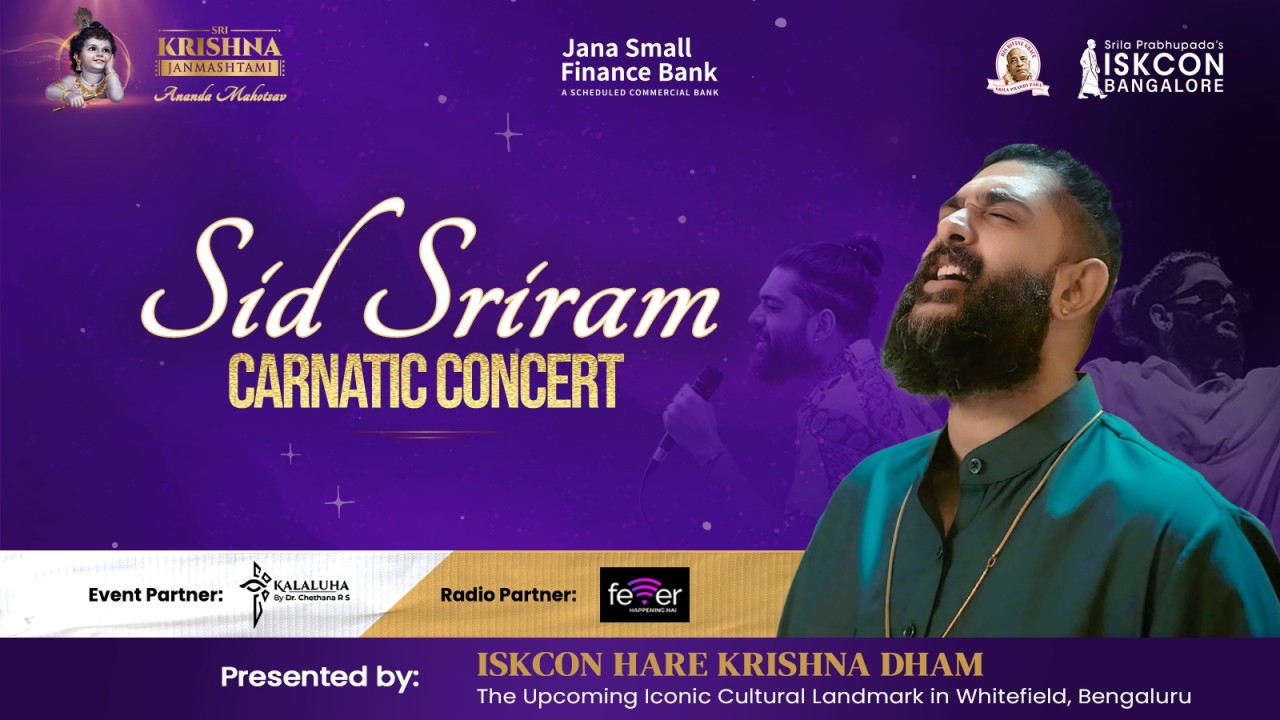 Sid Sriram LIVE - Janmashtami Concert (Carnatic)