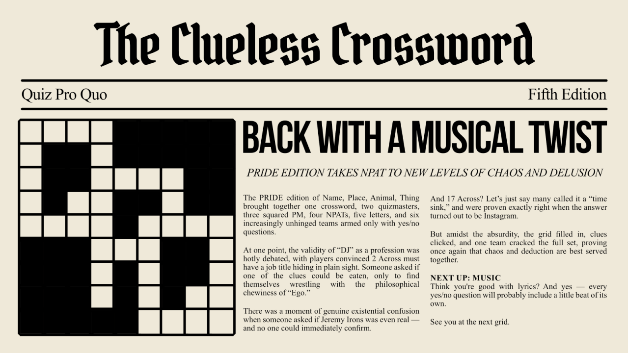 The Clueless Crossword Fifth Edition with Quiz Pro Quo