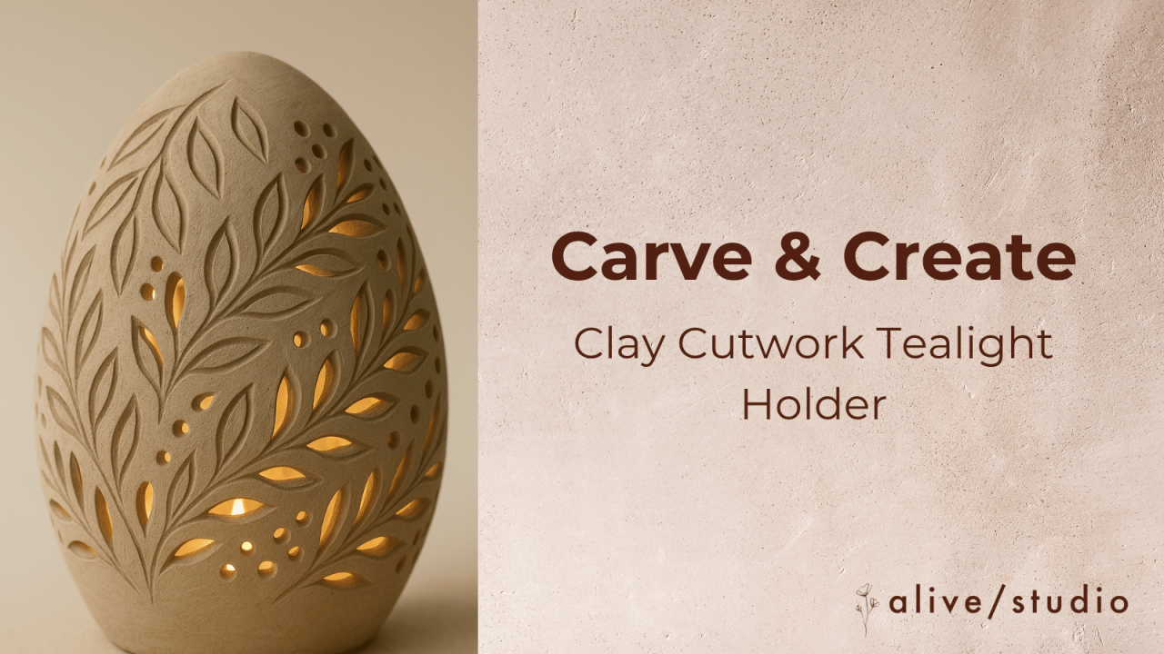 Clay Cutwork Tealight Holder