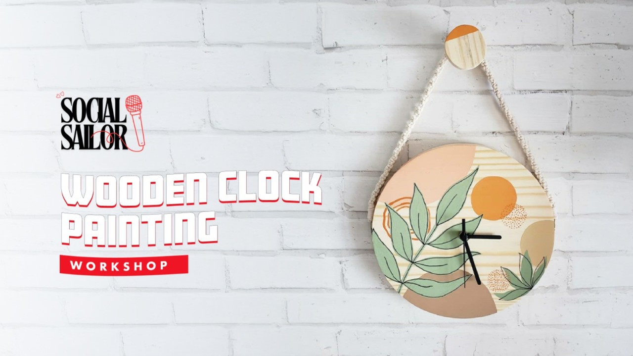 Wooden Clock Painting | Mumbai