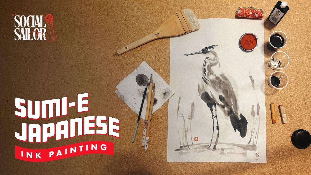 Sumi-e Japanese Ink Painting | Bengaluru