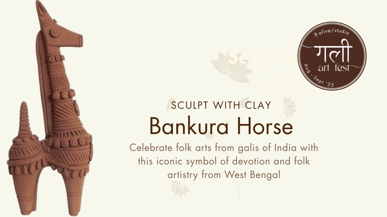 Terracotta Bankura Horse - Gali Art Fest '25