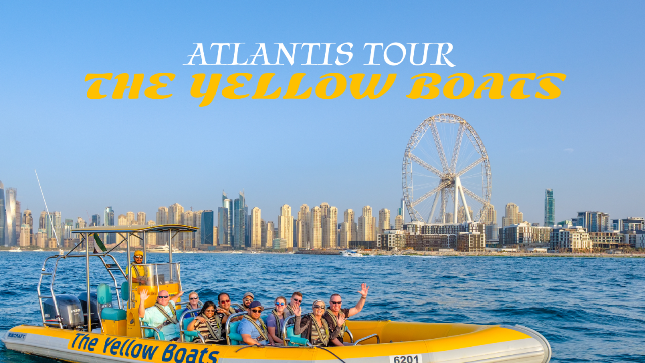 The Yellow Boats 60 Minute Dubai Marina Cruise –Ain Dubai & JBR (1 Free Child per Adult until 31Aug)