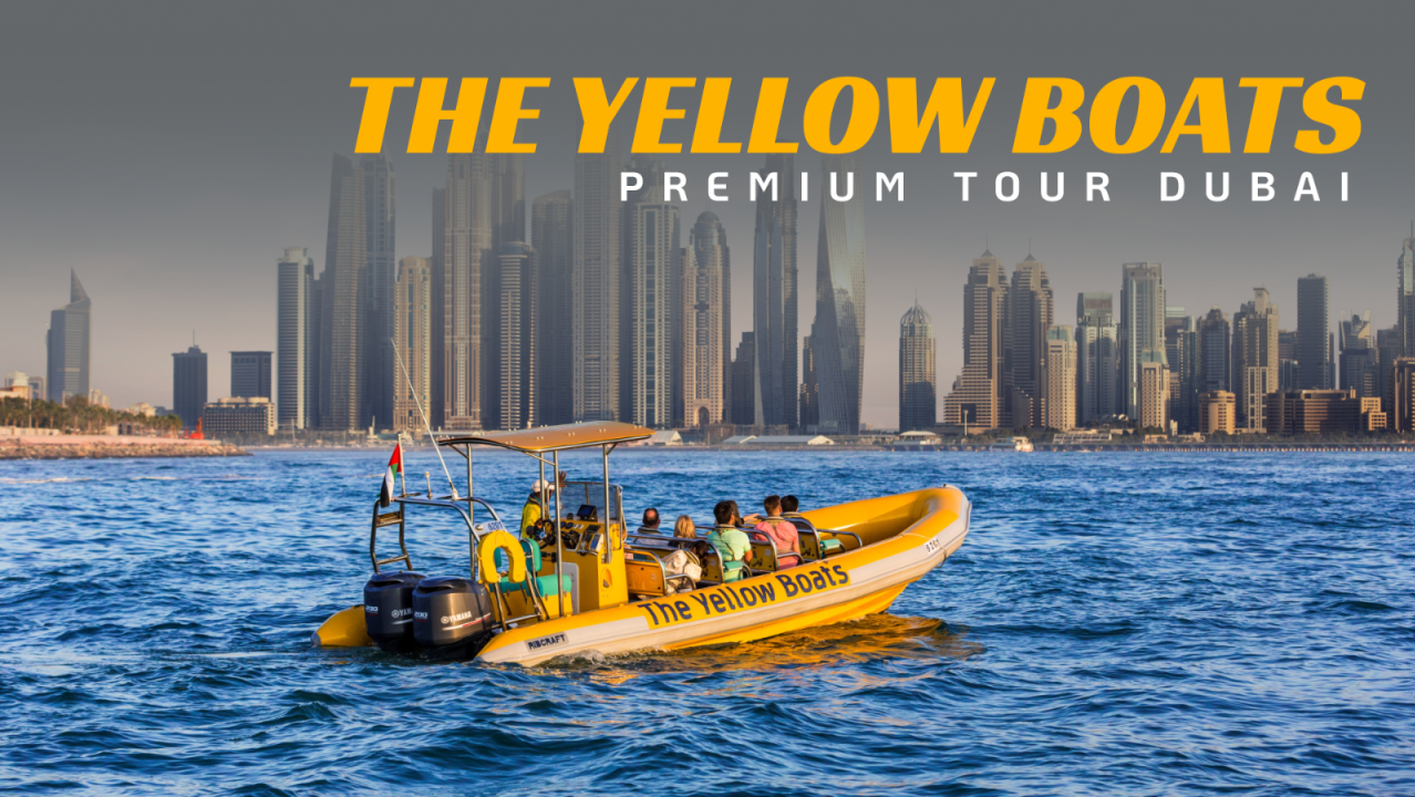 The Yellow Boats 99-Minute Premium Tour Dubai (Summer Offer: 1 Free Child per Adult until 31Aug)