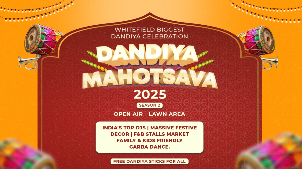 Whitefield Biggest Dandiya Mahotsava 2025 - Open Air Lawn Area